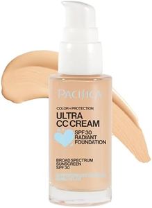 Pacifica Ultra CC Cream Radiant Foundation SPF 17 -Neutral Fair – Medium Coverage Color Correcting Cream, Dewy Finish, Mineral SPF, 1 oz