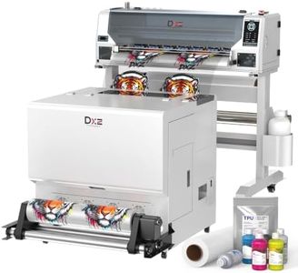DXZ 24 Inch A1 DTF Printer with Shaker Oven, Dual F1080 Printheads, 3X Faster High-Speed DTF Transfer Machine, White Ink Circulation, Auto Cleaning for T-Shirt & Apparel Printing