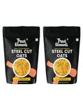 True Elements Steel Cut Oats 500g*2 - Diabetic Friendly Oats | High in Protein and Fiber | Gluten Free Oats | Healthy Breakfast Cereals