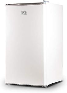 BLACK+DECKER BCRK32W Compact Refrigerator Energy Star Single Door Mini Fridge with Freezer, 3.2 Cubic Ft., White