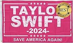Taylor 2024 Flag 3x5 ft Pink Musici