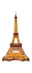 RoWood Eiffel Tower,3D Puzzle Model Kits for Adults,DIY 3D Wooden Puzzles for Adults,Builing Set with LED,Home Decoration Festival Gift Idea