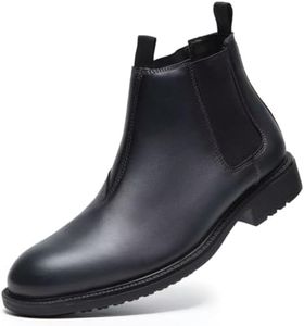 Arkbird Chukka Boots for Men Genuine Leather Oxford Casual and Formal Dress Boot Black 10