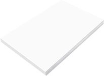 Prang (Formerly SunWorks) Construction Paper, Bright White, 12" x 18", 100 Sheets