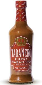 Curry Habanero Hot Sauce by Tabañero, Gourmet Hot Sauce, Hot Sauce Gifts, All Natural, Gluten Free, Vegan, Kosher, Made in the USA, 5 oz. Bottle