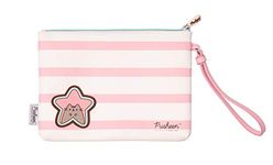 Grupo Erik Pusheen Clutch Bag | Cosmetic Pouch | Hand Purse 22 x 16 x 2 cm | Pusheen Gifts | Cosmetic Case | Pencil Case For Girls | Pencil Case For Women