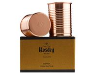 Kosdeg Copper Cocktail Tins Set of 2 12oz - Chosen by Professional Bartenders - Bean Tin Design - Perfect Copper Mug Bar Set for Better Drinks - Ice Cold in Seconds…