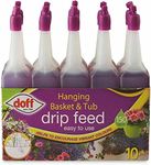 Ready-to-Use Drip Feeders for Hanging Baskets & Tubs & Orchid Drip Feed Easy to Use Help in the Growth of Vibrant Colors & Bloom House Plant Food (Hanging Basket & Tub Drip Feeders 10 PCK)