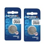 Imaginea Battery Compatible with Renata CR2430 Lithium Coin Cell Battery 3V, Swiss Made Type C Battery Suitable for Key fobs, Scales Wearables & Medical Devices Fresh Stock (Pack of 2)