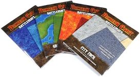 Dungeon Craft Battle Maps Premium Waterproof Double-Sided Gloss Laminated (Set of 4)