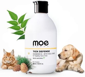 Moe Puppy Anti-Tick & Flea Dog Shampoo | Neem & Aloe Vera | Fast Relief & Soothing for Itching | Repel Ticks| Long-Lasting Skin Protection | Vet Recommended, Gentle Shampoo for Dogs & Cats(300 ml)