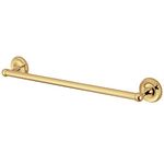 KINGSTON BRASS BA312PB Classic 18" Towel Bar, Polished Brass