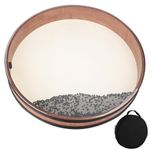 BGMUSER Ocean Drum 16 inch Large Size Sea Wave Drum with Goatskin Drumhead,Bag, Sound Healing Instrument for Yoga Meditation Relaxation & Stress Relief