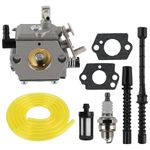 Carbhub Carburetor for Stihl 028 028AV 028 Super W-albro WT-16B Tillotson HU-40 with Fuel Line