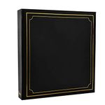 Arpan Large Slip In Photo Album Holds 500 Photos 6'' x 4'' Gold Stamp Padded Cover Black