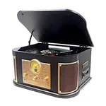 All-in-One Record Player 3 Speed Bl