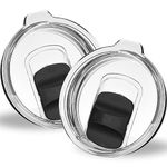 2 Pack Tumbler Lids for Yeti, 20 oz Magnetic Replacement Covers for 20 oz Tumbler, 16 oz Pints, 10/24 oz Mug, 10 oz Lowball, for Rambler, Ozark Trail, Old Style Rtic