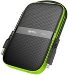 Silicon Power Armor A60 2TB Rugged External Hard Drive, Military-Grade Shockproof Water-Resistant USB 3.0 Portable HDD for PC Mac Laptop Computer - Green