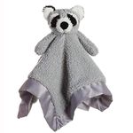 Apricot Lamb Stuffed Animals Raccoon Security Blanket Infant Nursery Character Blanket Luxury Snuggler Plush Baby Lovey(Raccoon, 13 Inches)