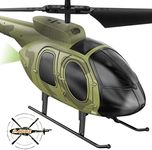 VATOS Remote Control Helicopter for Kids, Camouflage RC Helicopter, 2.4GHz Radio Controlled Helicopter with Gyro 3 Channel Indoor Toy, One-Key Take-Off, Gift for Boys Adults