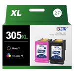 BJTR 305 ink cartridges black and colour Replacement for HP 305XL Printer ink Cartridge 305XL Ink Cartridges for Envy 6000 6010 6020 6032 Pro 6420 6430 DeskJet 2700 2710 2720 2724 Plus 4100 4120 4130