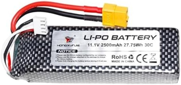 Levhorzn RC Boat Batteries Rechargeable for HJ816, Remote Control Boats Battery, 11.1V 2500 mAh, 1 Pcs