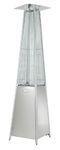 Hiland HLDSO1-GTSS 91-Inch Tall Quartz Glass Tube Heater - Silver