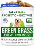 All-Natural Grass Treatment for Dog Urine - Grass Restore Treats for Dogs - Pee Lawn Repair Chews w Probiotics - Dog Urine Neutralizer Solution for Grass Burn Spots - Made in USA - 120 Chews