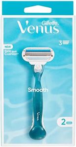 Gillette Venus Smooth, para mujer, 1 manga, 2 recambios de cuchillas, 3 hojas que se ajustan a las curvas