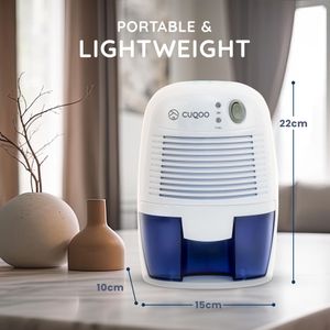CUQOO Mini Dehumidifier 500ml – Compact Moisture Absorber