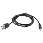 USB 2.0 A Male to DC 4.0x1.7mm 5 DC Barrel Power Cable for USB to DC 4.0x1.7 Cord Black (DC 4.0mm x 1.7mm)