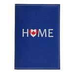 Canada Fashion Passport Cover Premium Bonded Leather Travel Holder (Home Blue)