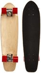 Ridge Skateboards Unisex Natural Range Cruiser Skateboard, Red, 27 Inch