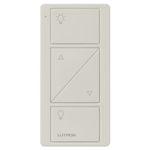 Lutron Pico Smart Remote Control for Caséta Smart Dimmer Switch, 2-Button with Raise/Lower, PJ2-2BRL-GLA-L01, Light Almond