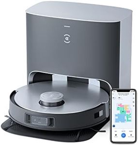 ECOVACS DEEBOT X1 PLUS Staubsaugerroboter mit Wischfunktion und automatischer Absaugstation, 5000pa Saugleistung, 3D-Hindernisvermeidung, Jacob Jansen Design, 5200mAh Batterie, Yiko Sprachassistenten