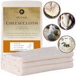 Cheesecloth, Grade 100, 9 Sq Feet, 100% Unbleached Cotton Fabric, Ultra Fine Reusable Cheese Cloth for Cooking, Straining (Grade 90-1Yards)