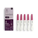 NORY EarlyCheck Pregnancy Test Kit – Detects Pregnancy 4 Days Sooner, Over 99% Accuracy, Ultra-Sensitive hCG Detection (10 mIU/mL), Quick 1-Min Result, Midstream Test (Pack of 5)