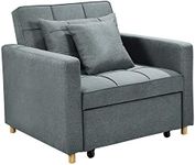 Suri 3-in-1 Convertible Sofa Chair Bed Lounger by Sarantino - Airforce Blue