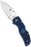 Spyderco Native 5 Lightweight Signature Folder Knife with 2.95" CPM S110V Steel Blade and Dark Blue FRN Handle - Plainedge - C41PDBL5