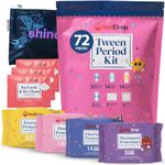 RedDrop Period Kit for Tweens - First Period Kit for Girls 9-12 - Includes 30 Everyday Pads, 14 FlowDay Teen Pads, 14 FlowNight Pads, 10 Maximum Pads, 10 Feminine Wipes, & More - Teen Period Kit