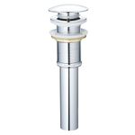 Yosemite Home Decor YP05DR-PC Pop Up Drain Stopper with Out Overflow, Polished Chrome