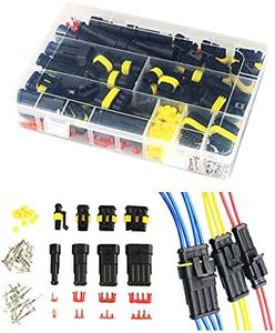 Twippo 352Pcs Waterproof Car Electrical Connector Terminals Automotive Electrical Wire Connector Plug Kit 1/2/3/4 Pin Connectors Male and Female