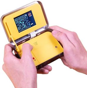 Pac-Man Arcade in a Tin - Classic Pacman Arcade Game. Full Color 8-bit Game Includes 4” Screen, Original Sounds, Official Gameplay, D-Pad Control. Officially Licensed Pac-Man Merchandise