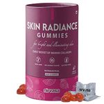 Nirvasa Skin Radiance Gummies Skin Marine Collagen Builder| 60 Gummy Pack | Vitamin C & E, Hyaluronic Acid, Glutathione | Collagen Gummies For Women & Men | Super tasty |Gluten, Gelatin Free