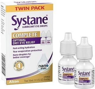 Systane Complete Lubricant Eye Drops, 0.34 Fl Oz, Twin Pack (Pack of 2)