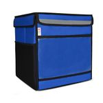 HOT DELIVERY BAGS Pizza Bag for Delivery, Thermal Insulated Pizza and Food Delivery Bag,15X15X16 inch Pizza Warmer Bag, Holds 8X12" Pizza Boxes, Hot Pizza Carrier Insulated Bags(Blue)