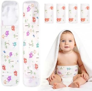 HEINALOUS 4-Pack Baby Umbilical Cord Belly Bands, Elephant Cartoon Pattern, Soft Cotton Adjustable Newborn Belly Button Wrap (Elephant)