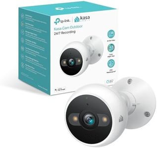 Kasa Smart 2K QHD Security Camera Outdoor Wired, IP65, Starlight Sensor & 98Ft Night Vision, Motion/Person Detection, 2 Way Audio w/Siren, Cloud/SD Card Storage, Alexa &Google Home Compatible(KC420WS)