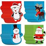 THE TWIDDLERS 40 Christmas Notebooks, 4 Different Designs, Ideal as Classroom Teacher Prizes, Stocking Fillers & Party Bag Fillers for Kids