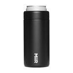 MiiR, Slim Can and Seltzer Chiller, Insulated Stainless Steel Construction, Black, 12 oz